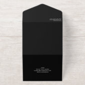 Grand Opening mit Black & Gold-Logos All-in-One-Einladung (Außenseite)