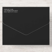 Grand Opening mit Black & Gold-Logos All-in-One-Einladung (Rückseite)