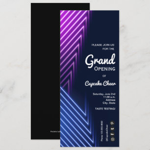 Grand Opening Neon Einladung