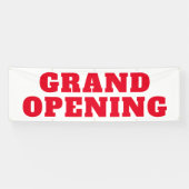 Grand Opening New Business Red Text Big Banner (Horizontal)