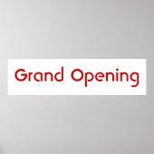 Grand Opening Poster (Vorne)