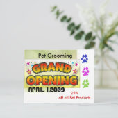 Grand Opening Postkarte (Stehend Vorderseite)