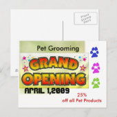 Grand Opening Postkarte (Vorne/Hinten)
