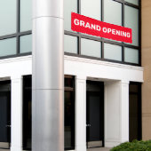 Grand Opening Red Small Business Große Banner (Äußeres Gebäude)
