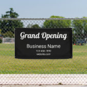 Grand Opening Script Firmenname Telefon Nr. Schwar Banner (Insitu)