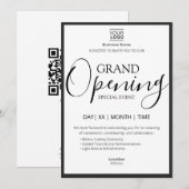 Grand Opening Special Event Einladung (Vorne/Hinten)