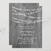 Grand Opening Twinkle Lights Granit Einladung (Vorne/Hinten)