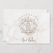 Grand Opening Wellness-Center Meditation Mandala C Einladung (Vorderseite)