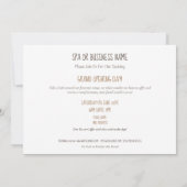 Grand Opening Wellness-Center Meditation Mandala C Einladung (Rückseite)