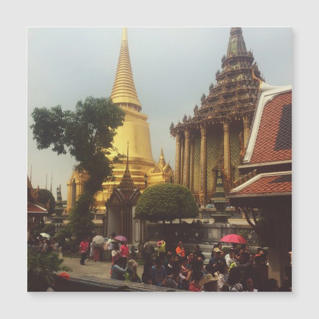 Grand Palace, Bangkok, Thailand Magnetkarte (Vorderseite)