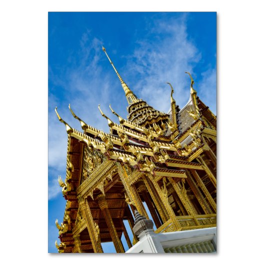 Grand Palace of Thailand Tischnummer (Vorderseite)