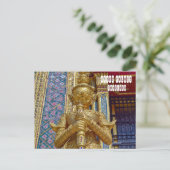 Grand Palace Statues Postkarte (Stehend Vorderseite)