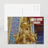 Grand Palace Statues Postkarte (Vorne/Hinten)