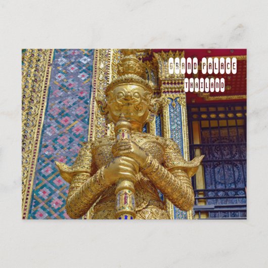 Grand Palace Statues Postkarte (Vorderseite)