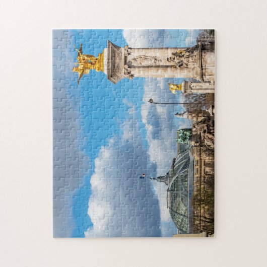 Grand Palais und Pont Alexandre III - Paris Puzzle (Vertikal)