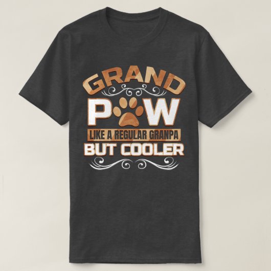 Grand Paw aber Cooler Granpas Großvater T-Shirt (Design vorne)