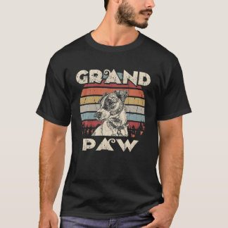 Grand Paw Jack Russell Terrier Hunde Liebhaber Vin T-Shirt