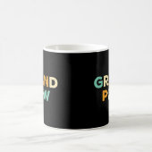 Grand Paw Mens Retro Dog Großmutter Opa Kaffeetasse (Mittel)