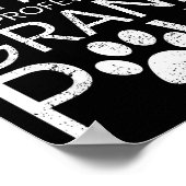 Grand Paw Shirt Retired Professional Grandpaw Funn Poster (Ecke)