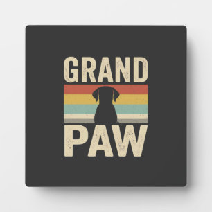 Grand Paw Vintage Hund Retro Fotoplatte