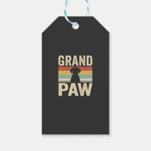 Grand Paw Vintage Hund Retro Geschenkanhänger