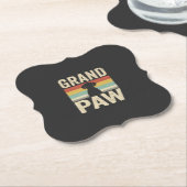 Grand Paw Vintage Hund Retro Untersetzer (angewinkelt)