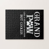 Grand Paw wie normale Opa, aber Coolere Hunde Lieb Puzzle (Horizontal)