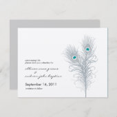 Grand Peacock Metallic Silver/Aquamarin Save the D Save The Date (Vorne/Hinten)