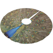 Grand Peacock Weihnachten Polyester Weihnachtsbaumdecke (Schrägansicht)