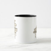 Grand Piano and Music Notes Tasse (Zentrum)