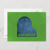 Grand Piano Blues Postkarte (Vorne/Hinten)