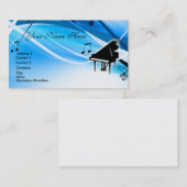 Grand Piano Business Card Visitenkarte (Vorne/Hinten)