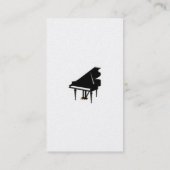 Grand Piano Business Card Visitenkarte (Rückseite)