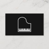Grand Piano Business Cards Visitenkarte (Rückseite)