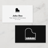 Grand Piano Business Cards Visitenkarte (Vorne/Hinten)