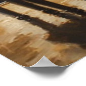 Grand Piano Fiery Performance Poster (Ecke)