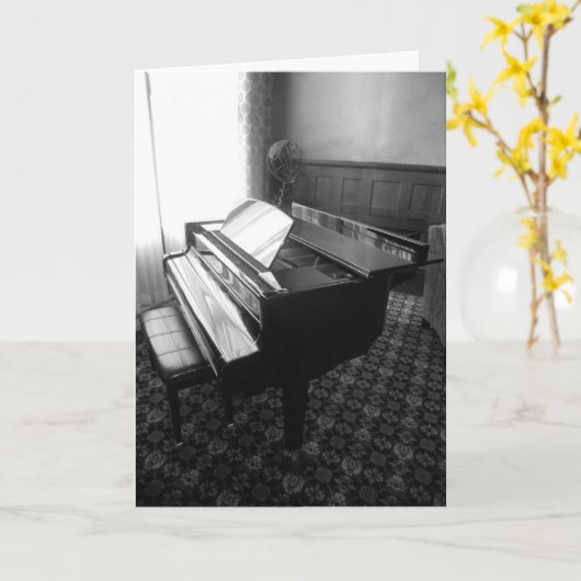 "Grand Piano" Geburtskarte Karte (Gelbe Blume)