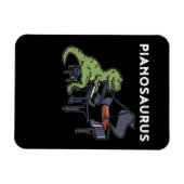 Grand Piano Gift Kids Pianist Dinosaur Music Piano Magnet (Horizontal)