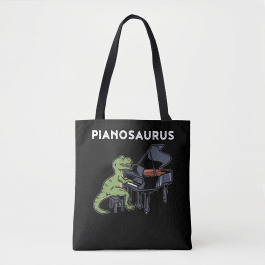 Grand Piano Gift Kids Pianist Dinosaur Music Piano Tasche (Vorderseite)