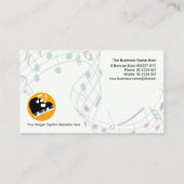 Grand Piano Gold Musiknote Pianist Visitenkarte (Rückseite)