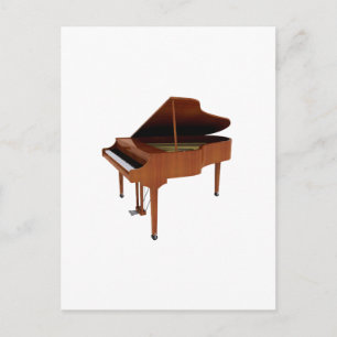 Grand Piano: Holzbearbeitung: 3D-Modell: Postkarte
