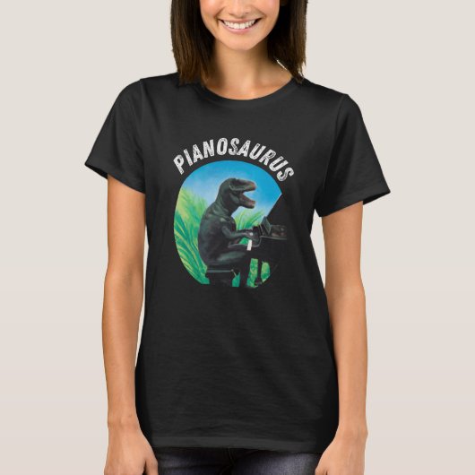 Grand Piano Kids Pianist Dinosaur Music Piano  3 T-Shirt (Vorderseite)