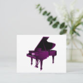 Grand Piano mit Herz Postkarte (Stehend Vorderseite)