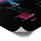 Grand Piano mit künstlerischem Floral Poster (Ecke)