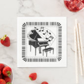 Grand Piano Music Celebration Serviette (Beispiel)