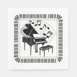 Grand Piano Music Celebration Serviette