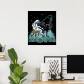 Grand Piano Music Pianist Gift Astronaut Piano Poster (Heimbüro)