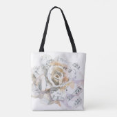 Grand Piano Music Rose Tasche (Rückseite)