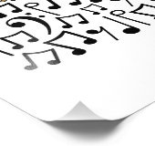 Grand Piano Musical Notes Pianist Musical Fotodruck (Ecke)