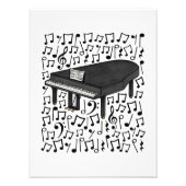 Grand Piano Musical Notes Pianist Musical Fotodruck (Vorne)
